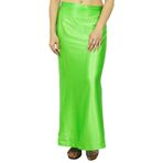 IBA Indianbeautifulart ibaexports Sari Hint Bollywood Saten İpek İç Etek Astarı için Hazır İç Etek Astarı, Yeşil, One Size