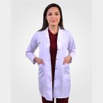Iba Medikal Klasik Yaka Uzun Önlük Doktor-Öğretmen Önlüğü - XL - Beyaz
