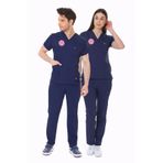 İBA MEDİKAL LACİVERT HEMŞİRE FORMASI LİKRALI SCRUBS TAKIM (PATRIOT BLUE)