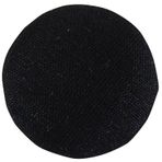 IBA WITH WORD INDIANBEAUTIFULART Yuvarlak 2 Delikli Siyah Düz Polyester Dupiyon Kumaş Kaplı Kaban Takım Elbise Düğmesi El İşi Dikiş - 100 Parça Paketi