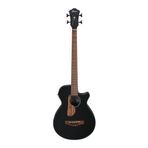 İbanez AEGB24E BKH Black High Gloss Akustik Bas Gitar