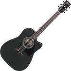 Ibanez AW247CE Artwood Series WKH Weathered Black Open Pore Elektro Akustik Gitar