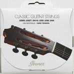 IBANEZ Tel Seti 6 String Hard Gerginlik için - .0285/.0327/.0410/.030/.036/044 Şeffaf Naylon/Gümüş Kaplama Sargı (ICLS6HT), 0285/.0327/.0410/.030/.036/.044