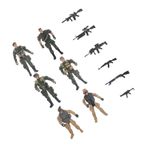 ibasenice 1 Takım asker modeli mini asker modelleri askerler Asker aksesuarları ve oyuncakları diorama aksesuarları mini figür gerçekçi insan figürü plastik Green
