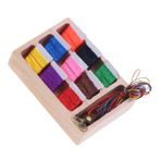 ibasenice 1 Takım Dollhouse Dikiş Kutusu Bebek Evi Oyuncak Bebek Mini Ev Süsleri Süs Oyuncakları Ev Rafları Dekoratif Buzdolabı Mini Dekorasyon Bebek Çizgi Film Bebekleri Çinko Alaşım