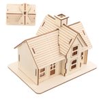 ibasenice 1 Takım Günlük Kabin Modeli DIY Montaj Modeli DIY Bulmaca Yetişkin Için Ahşap Bulmaca Montaj Bulmaca 3D Bulmacalar 3D Ahşap Bulmaca Ahşap Modeli Ahşap Bulmaca