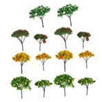 ibasenice 1 Takım Model Ağaç Demiryolu Aksesuarları Oyuncak Ağaç Sahte Ağaç Modeli Diorama Malzeme Modeli Savaş Oyunu Ağaçları Modeli Ağaçlar Bitkiler Modeli Sahne Modeli Ağacı Plastik