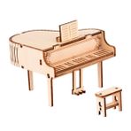 ibasenice 1 Takım Piyano Müzik Kutusu 3d Ahşap Yapboz Model Seti Piyano Montaj Kiti Ahşap Montaj Piyano 3d Ahşap Yapboz Kuyruklu Piyano Oyuncak Piyano Yapboz 3 Boyutlu Manuel