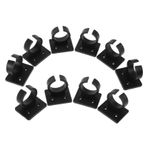 ibasenice 10 Parça Mikrofon klipsi ayaklı tripod gürültü önleyici mikrofon CD Mikrofonu kapsar Mikrofon klipsleme geri çekilebilir mikrofon tutucu mikrofon askısı plastik Black