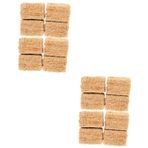 ibasenice 16 Dollhouse Çiftlik Dekorasyonu Küçük Saman Balyası Oyuncak Bebek Evi Samanlığı Minyatür Saman Balyaları Mini Ev Heykelcik Dekoratif Saman Balyası Sahte Saman Balyaları Çimen