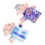 ibasenice 2 Adet Aile El Kuklası Kukla Kiti Için Kuklalar Anne Ve Baba Kukla Aile El Kuklaları Bebek Kuklaları Parmak Bebek Aile El Bebeği El Parmağı Bez Ipliği Kaldır Oyuncak Bebek Çocuk