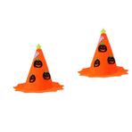 ibasenice 2 Adet cadılar bayramı kostüm aksesuarları cadı şapkası balo sahne halloween kostüm cadılar bayramı kostümü cadılar bayramı şapkaları balkabağı şapkası makyaj yapmak süslemek giysi