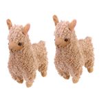 ibasenice 2 Adet Oyuncak Bebek Doldurulmuş Deve Oyuncak Sevgililer Peluş Alpaka Yastık Peluş Alpaka Peluş Doğum Günü Hediyesi Bebek Peluş Alpaka Peluş Lama Oyuncak Çocuk Heykel Arka Pp Pamuk