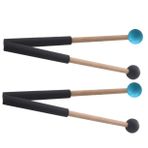 ibasenice 2 Çift Baget Davul Pedal Çırpıcı Ksilofon Çubukları Ksilofon Davul Çubukları Müzikal Tokmaklar Glockenspiel Çubukları Dil Davul Sopası Çıplak Ve Gelişen Çekiç 7a Çan Klasik Silgi