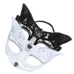 ibasenice 2 Dantel Kedi Yüz Maskesi Maskeli Balo Maskesi Yavru Kedi Kıyafetleri Kedi Kostüm Maskeleri Kedi Kafa Maskesi Japon Venedik Göz Maskesi Plastik Parti Malzemeleri Giyim