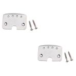 ibasenice 2 Set Gitar Kuyruk Parçası Vidaları Kuyruk Parçası Kiti Elektrik Gitarlar Için Kutu Gitar Aksesuarı Gümüş Metal Kolay Kurulum Geliştirilmiş Ton Gk200 4 Tel * 2