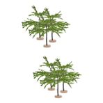 ibasenice 2 Set Model Demiryolu Manzara Ağaçları Minyatür Ağaçlar El Sanatları Diorama Ağaçları Tren Manzara Ağacı Manzara Ağaçları Küçük Ağaç Dekorasyonu 3 Adet * 2