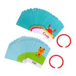 ibasenice 2 Takım Görme Sözcükleri Flashcards Matematik Kartları Renkli Bilgi Kartları Abc Flash Kartlar Sayı Anatomi Bilgi Kartları Alfabe Oyuncaklar Yavru Hayvanlar Çocuk Mektup Bulmaca