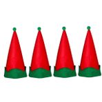 ibasenice 4 Adet Sivri Şapka Noel Tatili Partisi Kostümü Iyilik Noel Kostümü Için Santa Şapkaları Yılbaşı Tatili Parti Şapkaları Noel Şapkası Parti Şapkası Çocuk Saten Kostüm Oyunu
