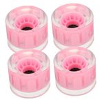 ibasenice 4 Flash Longboard Tekerleği Kaykay Tekerleği Kaykaylar Için Yedek Tekerlekler Işıklı Longboard Tekerlekleri Cruiser Rulmanlı Tekerlekler Işıklı Paten