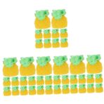 ibasenice 40 mini meyveler Yemek masası dekorasyonu Mini meyve modelleri BJD meyve Oyuncak meyve Dekoratif meyve yapay meyve modeli Fotoğraf Prop taklit meyve süsleme karın kası Yellow