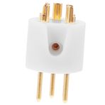 ibasenice 5 Vinil plak çalar aksesuarları kıvrım Devre kartı iplik geçirici aç/kapat bağlayıcı plaklar turntable döner tabla kayıt parçaları pikap konektörü Pirinç 24k altın kaplama beyaz
