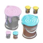 ibasenice 6 Adet Simüle edilmiş kovası ev dekorasyon home decor dekoratif objeler Minyatür ev aksesuarları dekoratif minik kovası modelleri simülasyon kabı modelleri reçine
