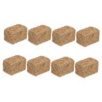 ibasenice 8 Adet Minyatür Saman Balyaları El Sanatları Için Sahte Saman Balyaları Dollhouse Dekorasyon Için Mini Saman Balyaları Küçük Görünümlü Saman Balyaları DIY Aksesuarları Için
