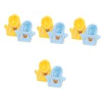 ibasenice 8 Kıyafet Bakıcı Aksesuarları Hayvan Kapşonlu Mini Bebek Peluş Bebek Mini Peluşlar Diy Ayı Aksesuarları Ayı Oyuncak Bebek Giysileri Oyuncak Ayı Değiştirilebilir Bez