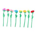 ibasenice 8 Peluş Gül Çi Köpük Yumurtaları Peluş Çiçek Çocuklar Parti Dekoru Çocuklar Için Açık Oyuncaklar Kadınlar Için Gül Oyuncak Gül Çiçek Buket Manuel Özlemek Kumaş Kristal Peluş