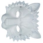 ibasenice Aslan Maskeleri 3D Aslan Kafası Maskeleri Yetişkinler Için Korkunç Hayvan Yarım Yüz Maskesi Masquerade Cadılar Bayramı Partisi Kostüm Cosplay Beyaz