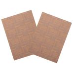 ibasenice Dollhouse Döşeme Tahtaları 2 Adet Minyatürler Bebek Evi Zemin Kağıt Kartı Sticker Etkisi Kağıt Döşeme Kağıt Parlak Karton Levha Mini Duvar Kağıdı DIY 1/12 Bebek Evi