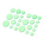 ibasenice Drum Pad Mute Pads Kendinden Yapışkanlı 24 Adet Silikon Davul Sönümleyiciler Pratik İçin