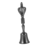ibasenice Kare El Çanı Eski Otel Çanak Çan Akşam Yemeği Zili Çanı El Zili Masaüstü Zili Masa Metal Çan Restoran Zili El Sanatları Için Çanlar Retro Zili Pirinç Black