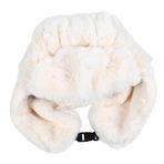 ibasenice Lei Feng Şapkası Peluş Kış Kulaklığı Şapka Yün Avcı Şapkası Polar Astarlı Bere Erkek Trapper Şapka Erkek Kürk Şapka Tuzakçı Şapkası Özlemek Yün Kap Kadife Beyaz Kalınlaştırmak