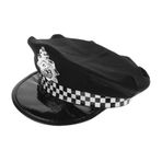 ibasenice Polis Şapkası Sahne Performansı Şapkaları Polis Kepleri Rol Yapma Polis Şapkaları Polis Cosplay Şapka Parti Hediyeleri Performans Polisi Şapkaları Parti Cosplay Şapka Black Plastik