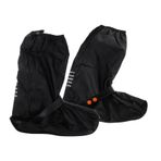 ibasenice Su Geçirmez Erkek Kadın Ayarlanabilir Kaymaz Yağmur Botu Kapağı Dayanıklı Kaydırmaz Dış Mekan Koruyucu Bisiklet Yürüyüş için Siyah Yağmurluk Ayakkabı Kılıfı