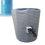 IBC konteynerler için profesyonel ısıtma battaniyesi, sıcaklık ayarı 0 ila 150 °C arasında, yağ fıçıları, plastik tanklar ve endüstriyel ekipmanlar için ısı yalıtımı, gri