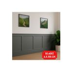 İbefer İskandinav Duvar Çıtası – 6x100 Cm, Boyanabilir Dekoratif Ahşap Çita, Çocuk Odası
