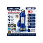 İBELTECH QDX SERİSİ PASLANMAZ GÖVDE BAKIR SARGILI ŞAMANDIRALI 2 HP TEMİZ SU DALGIÇ POMPA 40MT DİK ATIM KABLOLU