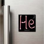 İberk Helium (Helyum) Elementi – Baskılı Buzdolap Magneti Kare – 9x9 cm
