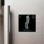 İberk Vanadium (Vanadyum) Elementi – Baskılı Buzdolap Magneti Kare – 9x9 cm