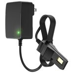 IBERLS 12 V şarj cihazı, güç tekerlekleri için pil, 12 Volt Fisher Price Power Wheel gri pil ve turuncu üst pil değiştirme adaptör kablosu (6,5 ft LED ışık)