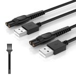 IBERLS Braun Serisi 7 9 3 5 1 vb. için Evrensel Tıraş Makinesi USB Şarj Kablosu Elektrikli Tıraş Makinesi Epilatör Saç Kesme Makineleri 5V Yedek Güç Adaptörü Kablosu