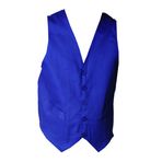 IBEX Erkek Dar Kesim Resmi V Yaka Kolsuz Yelekler, Garsonlar, Bar Personeli, Süslü Elbise, Düğün Partisi, mavi (Royal Blau), XL