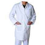 IBEX Teknisyen Gıda Laboratuvarı Depo İş Kıyafetleri Doktorlar Öğrenciler Laboratuvar Çalışmaları için Unisex-Yetişkin Poli Pamuk Laboratuvar Önlüğü (Beden Aralığı XXS - 5XL), beyaz, 4XL