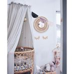 IBIZA VIBE MAMERIA fırfırlı çocuk yatak gölgeliği, pamuklu kılıf, bebek beşiği okuma köşesi perdesi, asma yuvarlak çadır, çocuk odası ve yatak odası, oyun odası dekoru