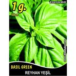 İBK İklim Bahçe Reyhan Tohumu Fesleğen Yeşil Renk Pk ~1 g (~ Takribi 350 Tohum)