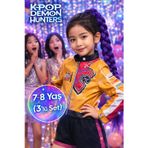 İblis Avcıları K-POP Demon Hunters Rumi Cosplay Kostüm Seti Ceket Şort Mor Örgülü Saç 3 Parça - 7-8