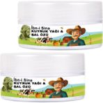 Ibn-I Sina 2 Adet 50 ml Kavanoz Kuyruk Yağı ve Bal Özü / Yüz Bakım Kremi - 2li